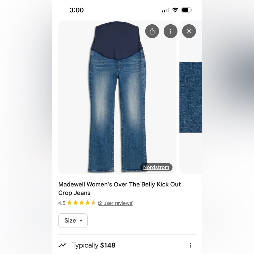 Madewell Maternity Jeans NWT